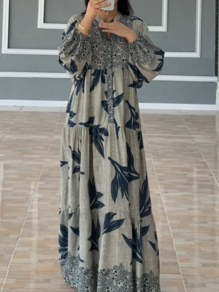 TALVINA™ | Relaxed Lantern Sleeve Dress