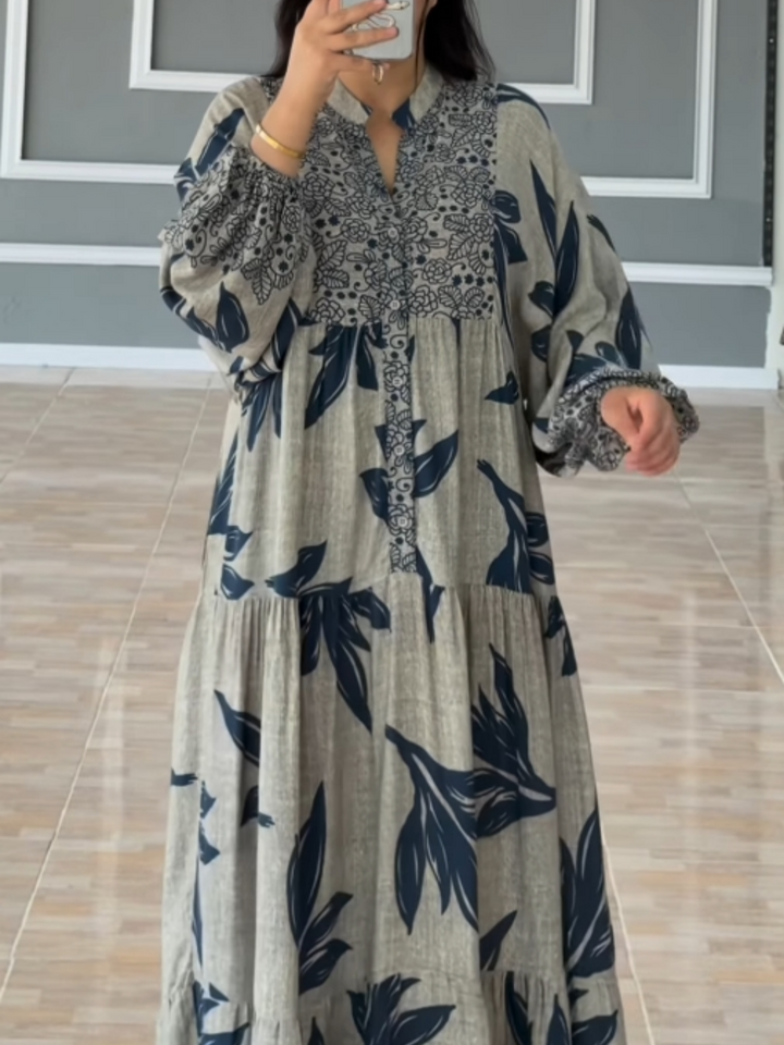 TALVINA™ | Relaxed Lantern Sleeve Dress