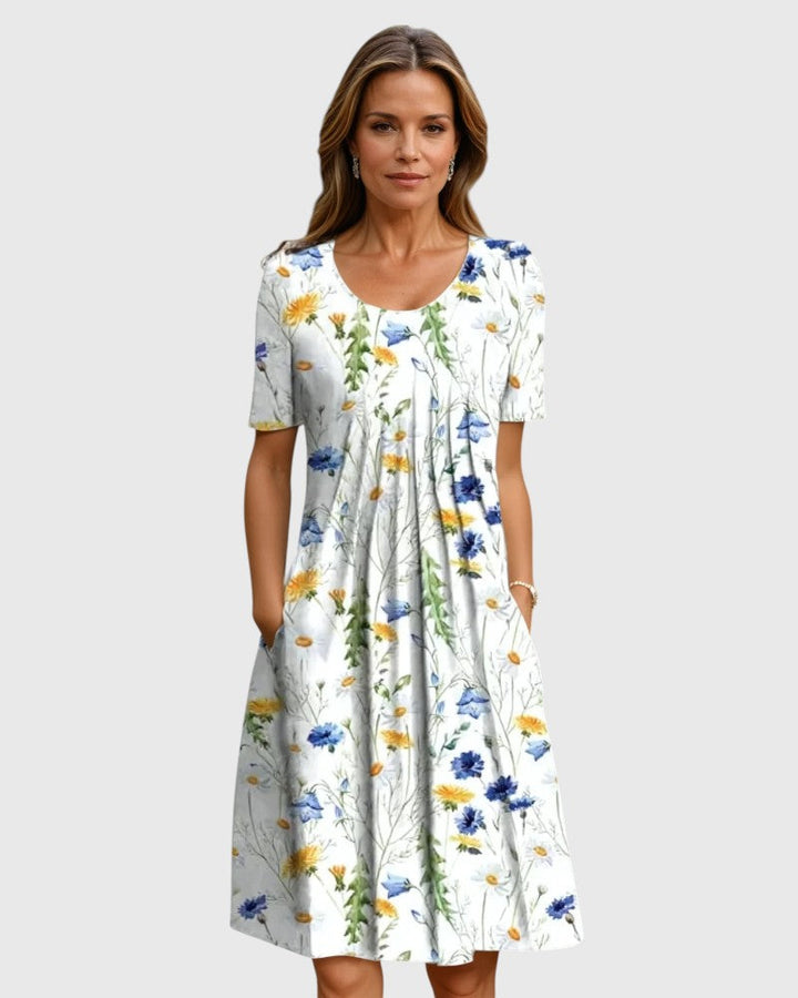 Freda™ | Elegant Dress With Tummy Coverage