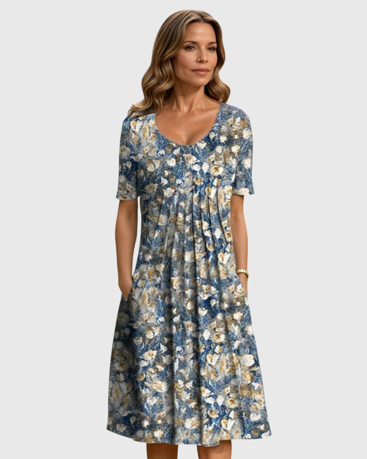 Freda™ | Elegant Dress With Tummy Coverage