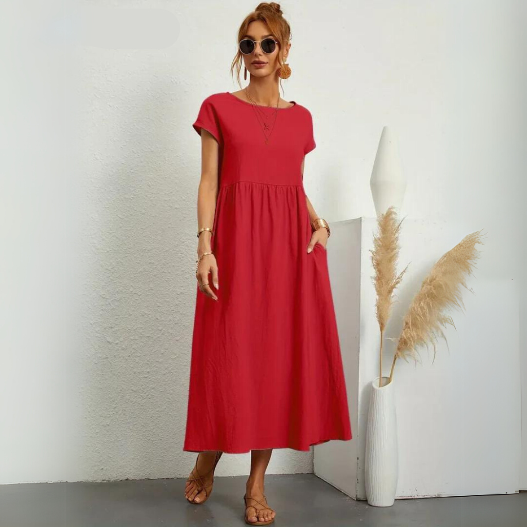 Talina™ | Effortless Cotton Charm Dress
