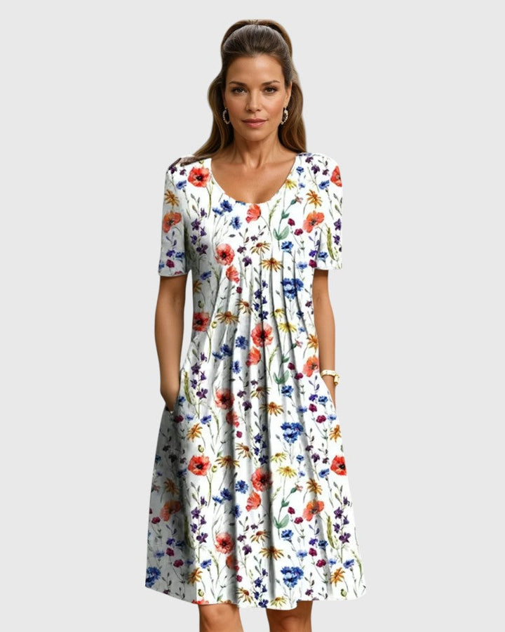 Freda™ | Elegant Dress With Tummy Coverage