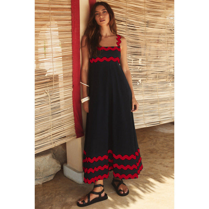 Wrenley - Boho Slash Neck Maxi Dress