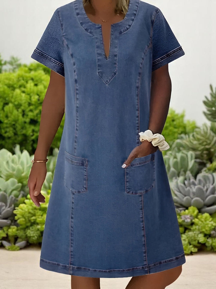 Athena™ | Cozy Denim Dress