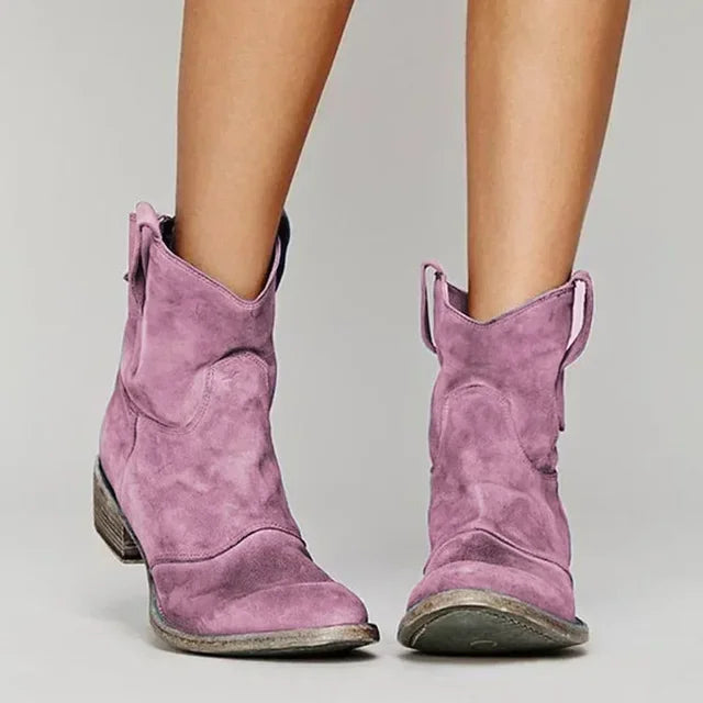 Olesya™ | Rustic Ankle Boots