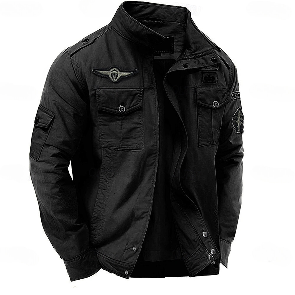 Alpha - Men's blazer, cotton, shoulder straps and pockets