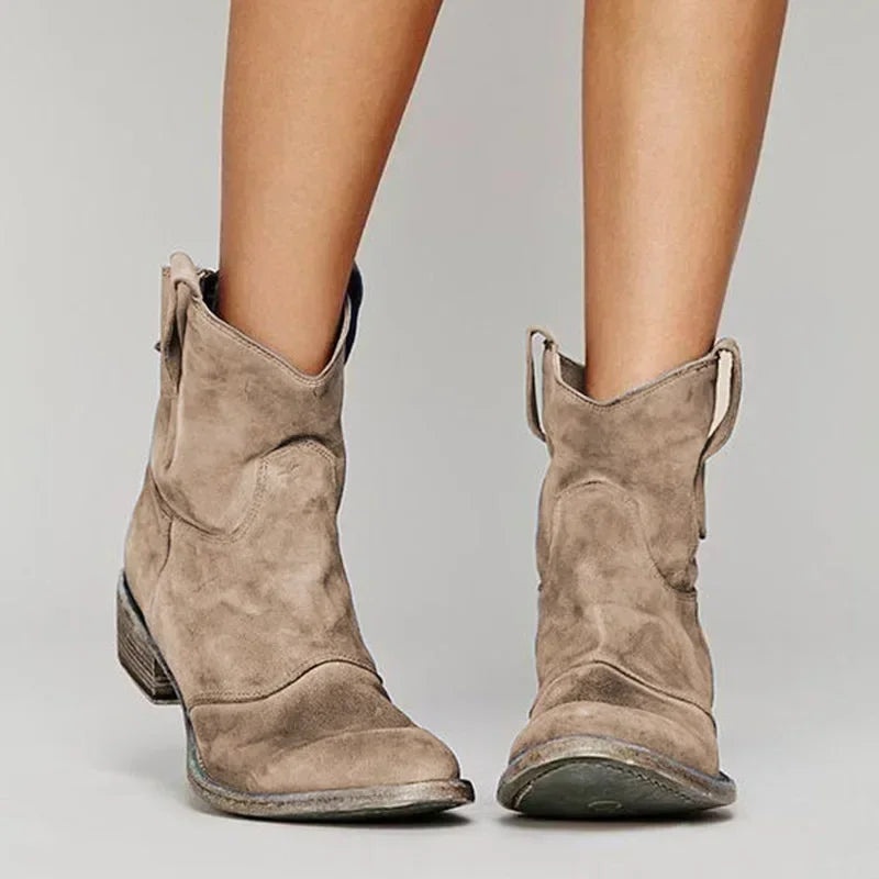 Olesya™ | Rustic Ankle Boots