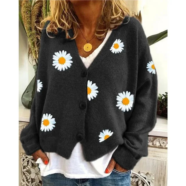 Althea | Casual Floral Crochet Cardigan