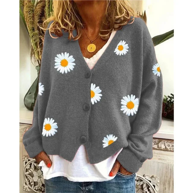 Althea | Casual Floral Crochet Cardigan
