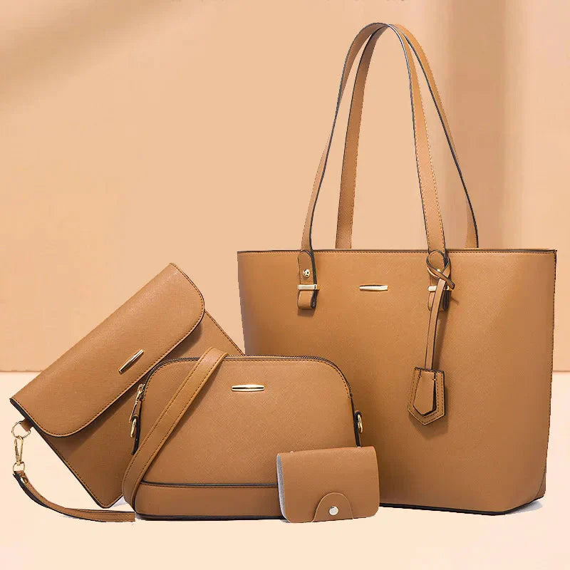 Ashby - Versatile 3-Piece Leather Handbag and Shoulder Bag Set