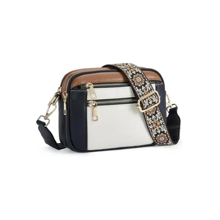 Fifer - Adjustable Colorful Strap Crossbody Bag