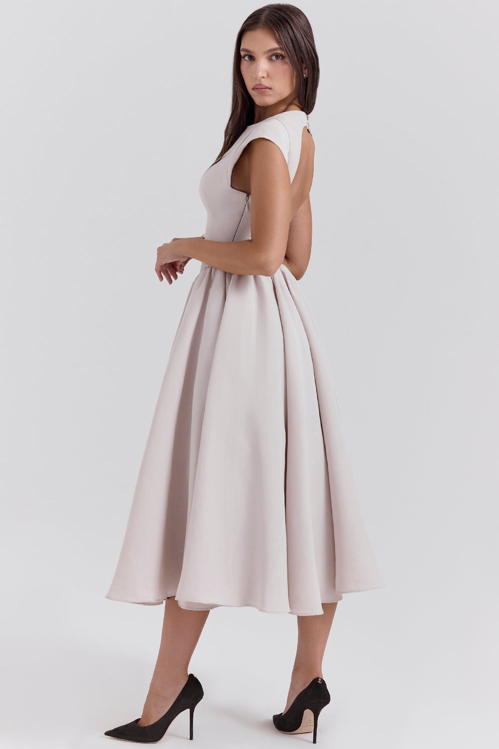 Elvara™ | Satin Midi Gown