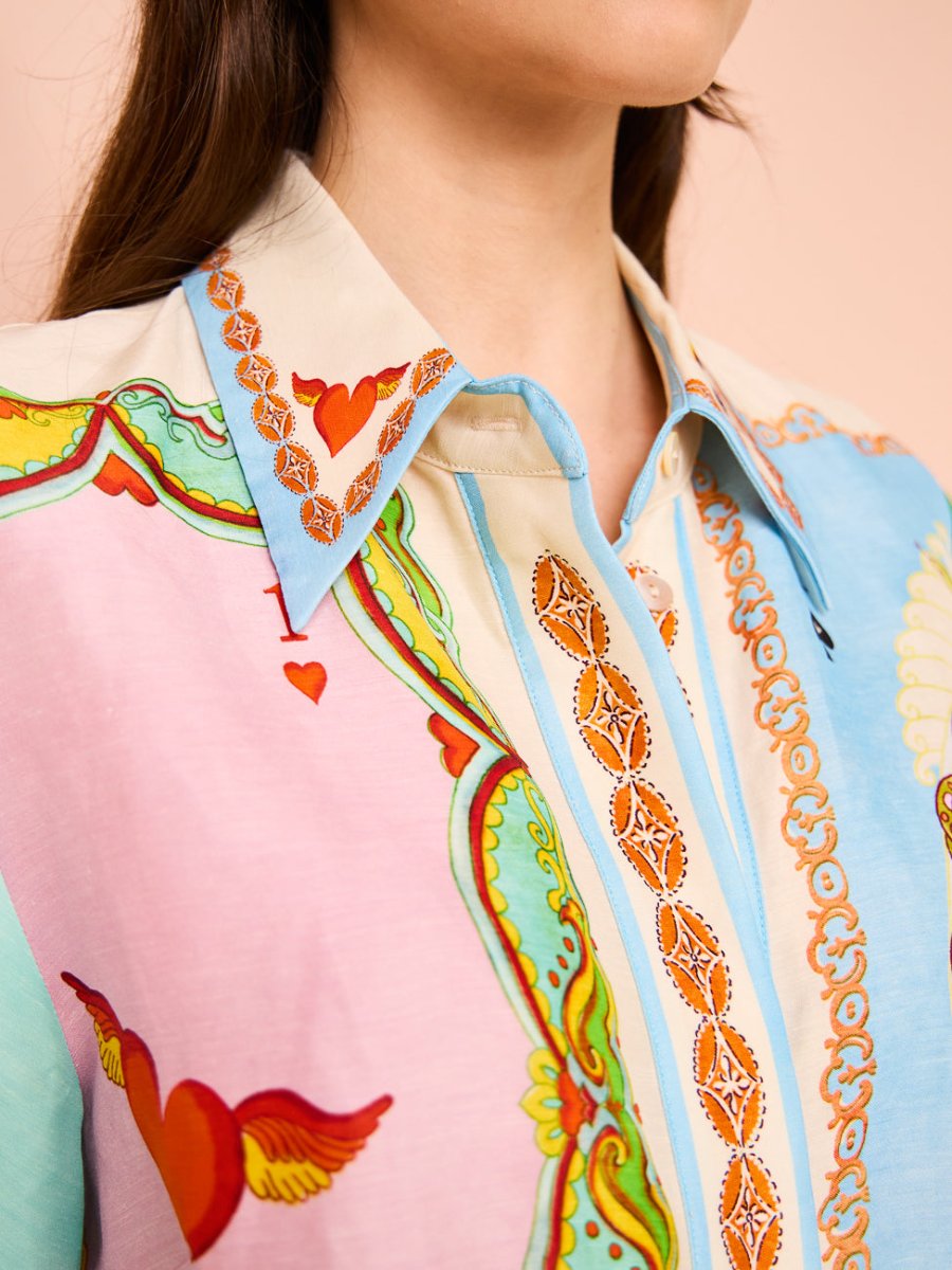 Hertha™ | Printed Shirt Dress