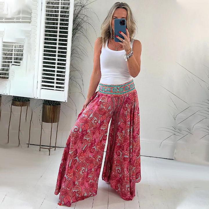Noelle™ | Daisy Print Trousers