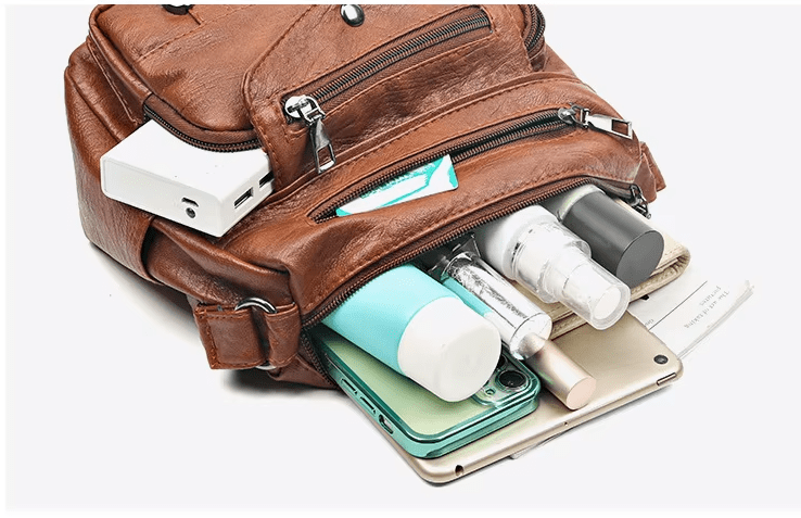 Lux - Trendy Heart Accent Crossbody Bag