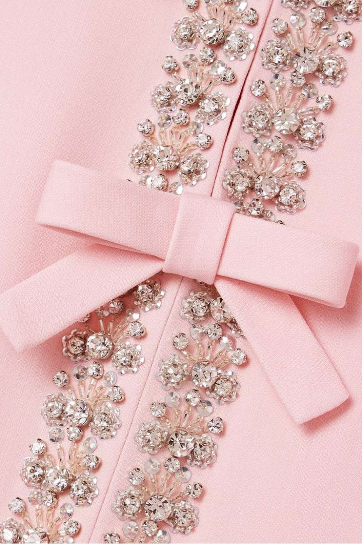 Sybil - Luxury Rhinestone Bowknot Dress